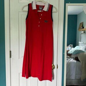 Red polo dress